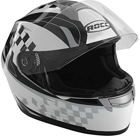 Rocc 362 Casco Integral, mujer hombre, weiss-schwarz-silber