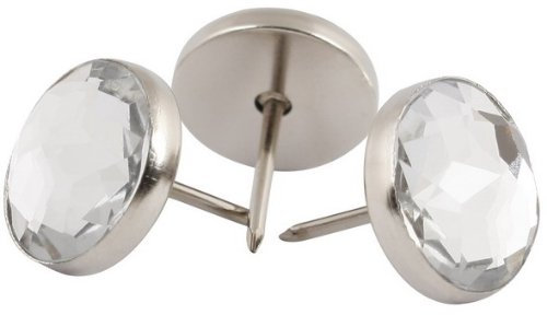 Crystal Upholstery Nails/Tacks 11MM [7/16] - 100 PCS