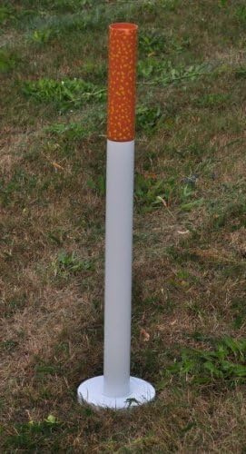 PHILIPS Aschenbecher mit Standfuß Höhe: 72 cm, Material: Polyester, Stil: Modern, Farbe: Dunkelgrau