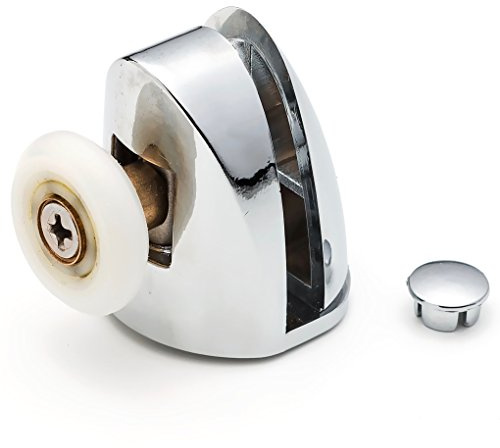 ShowerPart Top Shower Door Rollers Wheels Runners SS1, Diameter 22mm, Wheel Thickness 6mm, Chromed Plastic Cover, Shower Door Replacement Parts, 2X