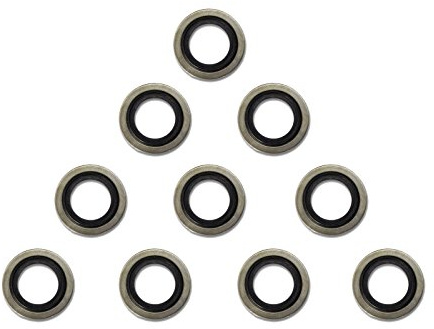 3/8 BSP Dowty Seals - Bonded Washers for Fuel, Oil, Hydraulics - Pack of 10