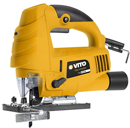 Sierra caladora 570 W 3000rpm – rotación 45 ° – 9 velocidades – Protección de la hoja – función pendular