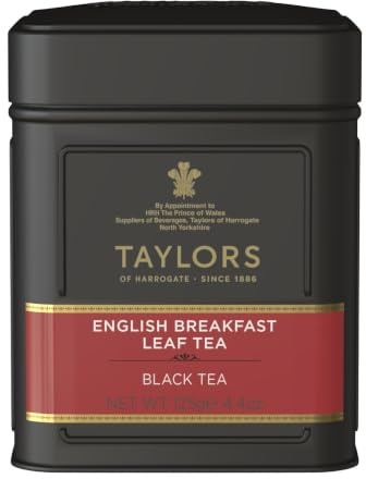 Taylors of Harrogate English Breakfast Tea - Miscela ricca e aromatica - Tè nero sfuso in latta - 125 g