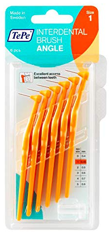 TePe Interdentalbürsten Angle orange 0.45 mm, 6 Stück