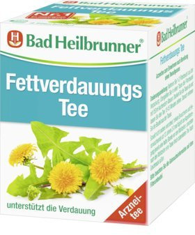 Bad Heilbrunner Fettverdauung / Fettverdauung (4 Packungen je 8 Teebeutel)