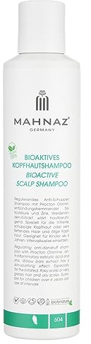 MAHNAZ Kopfhaut-Shampoo | Anti-Schuppen & Juckreiz und fettige Kopfhaut | Vegan | Ohne Silikone & Parabene | Für Erwachsene & Kinder ab 6 | Dermatologisch getestet |, sanft & wirksam, 200ml