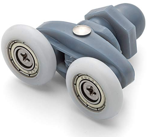 ShowerPart Twin/Double Shower Door Roller/Wheel/Runner L006, Diameter 20mm, Wheel Thickness 5mm, Shower Door Replacement, 4X