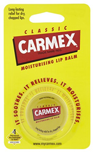 Carmex Lippenbalsam, 7.5 g | Pflegender Balsam mit Kakaobutter & Menthol für trockene Lippen, ideal als Make-up Grundierung, ohne Tierversuche