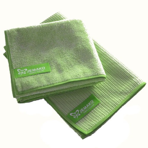 Saniversum UG Jemako Profi-Tuch 40 x 45 cm und Trockenwischtuch 45 x 60 cm, 2er-Set, grün