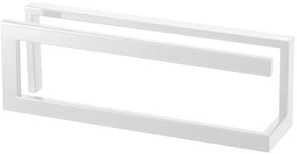 YAMAZAKI 6461 LINE Hausschuhregal, weiß, Stahl, minimalistisch, 10,5 x 42 x 14 cm (L x B x H)