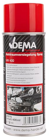 DEMA Hohlraumversiegelung PROFESSIONAL 400 ml – Hohlraumkonservierung, Spray – langlebig, wetterfest, schützend – für Auto, Karosserie, Unterbodenschutz, Fahrzeugpflege, Autoaufbereitung, Werkstatt