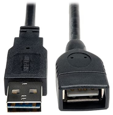 Tripp Lite 6 Inch USB 2.0 Hi-Speed Universal Reversible A to A Cable - USB 2.0 Extension Cable for Data Transfer and High-Speed Connections