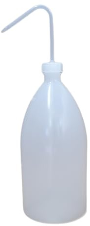 Spritzflaschen 3 x 1000ml rund natur aus LDPE inkl. Schraubverschluss mit Steigrohr, Laborflasche, Enghals, Dosierflasche, Kunststoffflasche, Plastikflaschen, Enghalsflaschen *