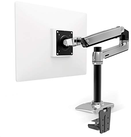 LX Monitor Arm mit hoher Säule in Aluminium - Monitor Tischhalterung mit patentierter CF-Technologie für Bildschirme bis 34 Zoll, 33cm Höhenverstellung, VESA Standard und 10 Jahre Garantie