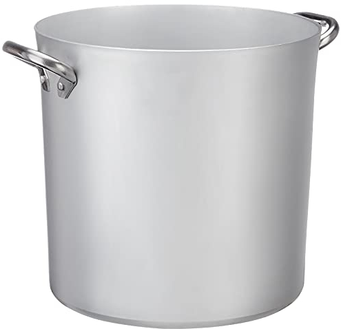 Pentole Agnelli ALMA10330 Pentola Alta con Due Maniglie Inox, Argento, 30 cm, 1 Pezzo
