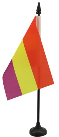 AZ FLAG Tischflagge Zweite Spanische Republik Ohne Wappen 15x10 cm
