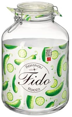 Bormioli Rocco FBA_450492799 - Barattolo trasparente Fido, 4791,1 g, 5 l