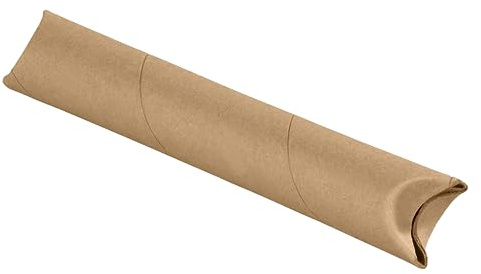 AVIDITI Cardboard Tubes with Foldable Ends, 24L x 2W x 2H, Pack of 50 | Poster Tube for Mailing And Storage of Blueprints, Artwork, Crafts, Long Art Holder, 24 inches