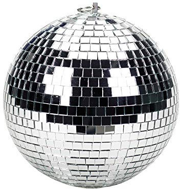 Lightweight Silver Mirror Ball, 100 mm