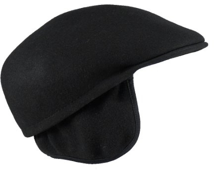 Harrys-Collection Flatcap aus Wollfilz mit Ohrenklappen, Größe:XL