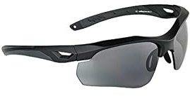 Swiss Eye Skyray Sonnenbrille 2 Austauschbare Objektive Schwarz Gummirahmen