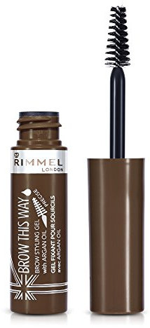 Rimmel London Mascara Sopracciglia Gel, Brow This Way, per Sopracciglia Perfette con Argan Oil, 002 Medium Brown