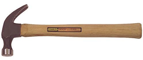 Stanley Hand Tools 51-616 - Martillo curvo para clavos, mango de madera, 33,8 cm