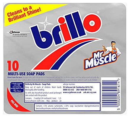 Brillo Pad brillo, 10 multi-uso pastiglie di sapone, pulizia