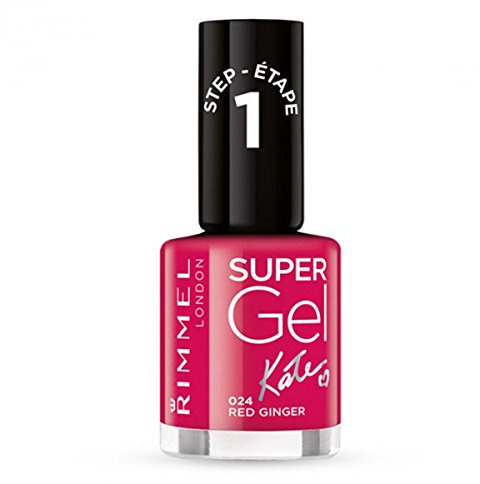 Rimmel London Super Gel Nail Polish by Kate, 24 Red Ginger, 12 ml