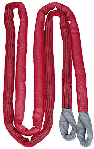 Kerbl Abschleppschlinge (L x B 6 m x 4 cm, Bruchlast 35000 kg, Farbe Rot, zum Schleppen von Fahrzeugen wie LKW usw.) 37706