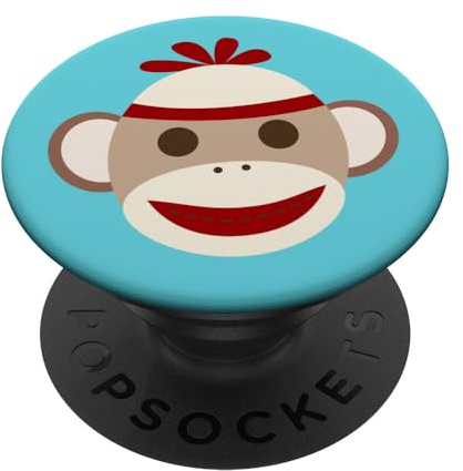 Sock Monkey PopSockets Adhesive PopGrip