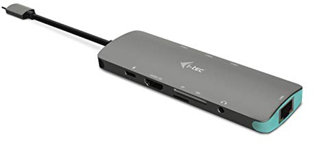 i-tec USB-C 4K Nano Docking Station Metallo 1x HDMI 1x Ethernet GLAN 3x USB 3.0 1x SD/MicroSD 1x Audio Power Delivery 100W per Windows MacOS Android ChromeOS Thunderbolt 3 Compatibile