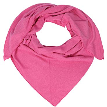 Zwillingsherz - Pañuelo triangular con cachemira – Bufanda de alta calidad en diseño liso para mujer y niño – Pañuelo de cuello XXL y bufanda de mujer
