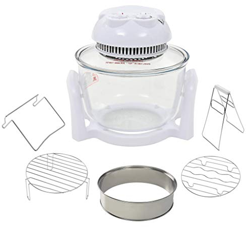 vidaXL Horno de convección halógeno con anillo de expansión 800 W 10 L