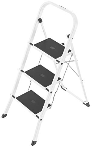 HAILO SELEKTA K40 4397200 BASICLINE Klappleiter aus Stahl, 3 Stufen