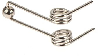 BELLAY 2 uds diámetro de Alambre 1,2mm reemplazo de rizador Doble Retorno Resorte de torsión Varilla for rizar el Cabello Accesorios (Size : 24mm)