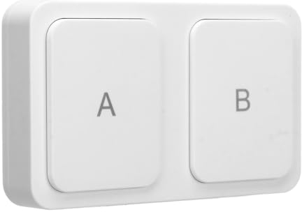 Pulsante Interruttore Scena Intelligente Wireless, per Tuya per Zigbee Interruttore Luce Intelligente a 2 Vie, Interruttore Controller Scena Intelligente Alimentato a Batteria,