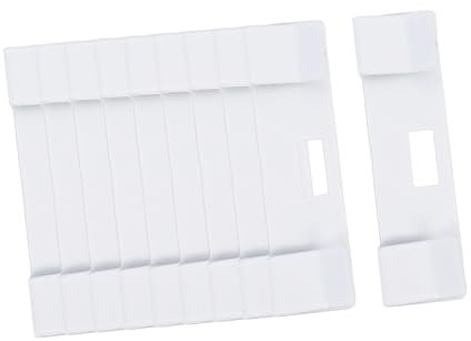 ABOOFAN 20 Pièces Crochet Obturateur Clips De Cantonnière pour Stores Clips Incurvés De Stores De Fenêtre Lattes De Rechange pour Blanche Le Fer Retoucher Vertical