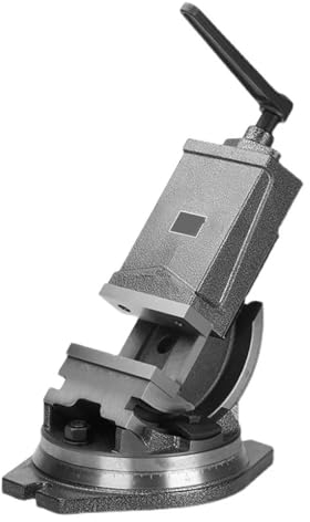 ZEEGII Precision Milling Vise QHK125 Tilting Milling Machine Vise Clamp 125MM For Milling Machine Vise(QHK125L)
