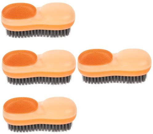 Healeved 4pcs Kitchen Cleaning Brush Soft Bristle Laundry Scrub Brush for Clothes Shoes Multi-function Handheld Scrub