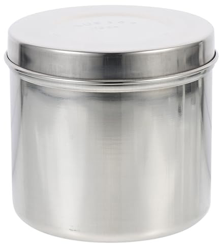 Tarro de Ungüento de Acero Inoxidable Plata, Frasco Clínico | Almacenamiento Multipropósito, Sellado Eficaz contra Aire, Insectos y Manchas, Uso en Salón Profesional
