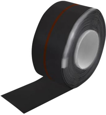 Kalitec 1 ruban adhésif multi-tape noir - En silicone de 25 mm - Ruban isolant auto-soudant à 150 °C - Longueur : 3 m - Pour tuyaux jusqu'à 7 bar - Ruban de réparation flexible de 1,5 mm