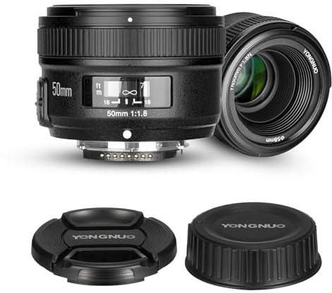 YONGNUO 50mm f/1.8 Lens for Nikon D3500, D3000, D5000 F-Mount DSLR Cameras
