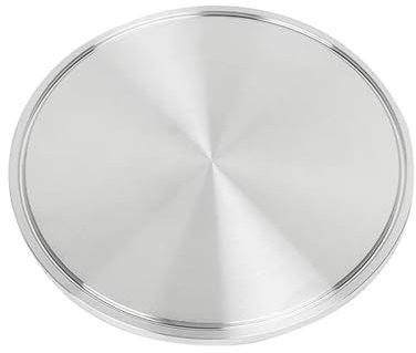 ZZAYGESY 3/4 1 2 3 4 6 Tri Clamp SS304 316L Acciaio Sanitario Tri-Clamp Tappo terminale Cieco Cap Home Brew Wine Ghiera OD 25,4-183 mm (ghiera 119 mm T6, SS304)