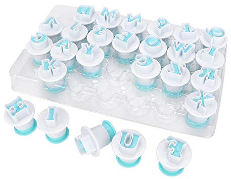 Taglierine per lettere fondente, taglierine per biscotti con alfabeto 26 pezzo