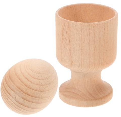 Vaguelly 1 Set Puzzle di Uova di Legno Giocattolo di Allenamento di Coordinamento Giocattolo per Abbinare Le Uova Portauovo Educativo Giocattoli per La Motricità Fine del