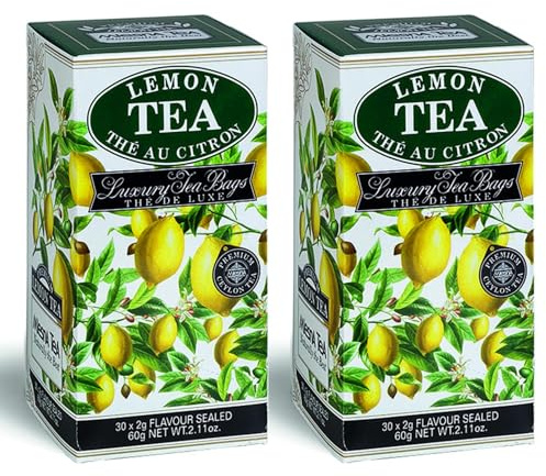 TÈ AL LIMONE 60 FILTRI (2 confezioni da 30 filtri) Tea nero di Ceylon con essenze naturali di Limone