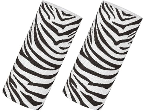 DIYEAH 2 Pezzi di Carta da Cucina Stampa Animale Zebra, Asciugatutto ad Alta Assorbenza in Carta Decomponibile, per Cucina e Feste in Casa