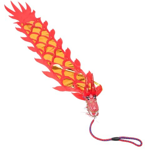 Amosfun Tête de Dragon Papier pour Décorations du Nouvel an Chinois avec Corde pour Garçon Fille Déguisement de Dragon pour Nouvel an Lunaire