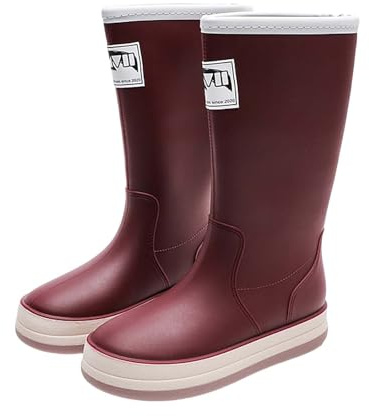 Generisch Botines para mujer de verano: botas de goma impermeables, ligeras, ligeras, botas de montar ligeras, botas de goma negras para el día a día, botas de lluvia cortas, botas ligeras y cómodas